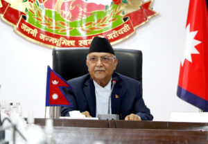 निराशा चिरेर अर्थतन्त्रलाई सुदृढ बनाउनु सरकारको मुख्य ध्येय हो : प्रधानमन्त्री निराशा चिरेर अर्थतन्त्रलाई सुदृढ बनाउनु सरकारको मुख्य ध्येय हो : प्रधानमन्त्री