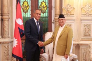 प्रधानमन्त्री ओली र अमेरिकी उपविदेश मन्त्रीबीच भेटवार्ता