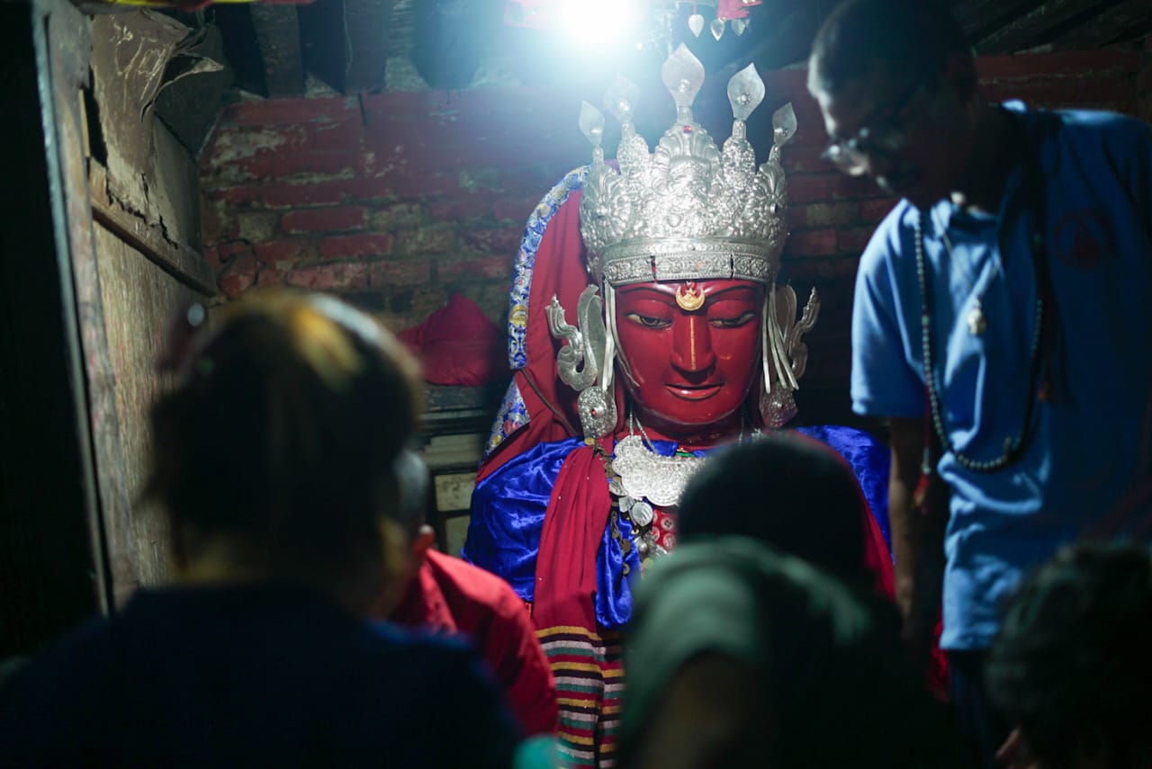 नमोबुद्ध भगवान आफ्नो जन्मभूमि पनौतीमा (तस्विरहरु)