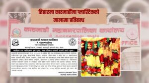तिहारमा काठमाडौंमा प्लास्टिकको मालामा प्रतिबन्ध