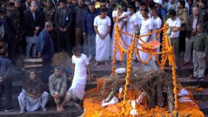 पूर्व सभामुख ढुंगानाको पशुपति आर्यघाटमा अन्त्येष्टि (तस्बिरहरु)