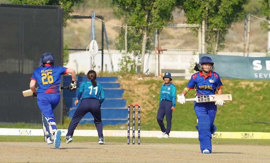 विश्वकपको एसिया छनोट : नेपालको विजयी सुरुवात, थाइल्याण्ड ६७ रनले पराजित