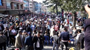 प्यालेस्टाइनमाथिको आक्रमण रोक्न माग गर्दै काठमाडौंमा प्रदर्शन (तस्बिरहरु)