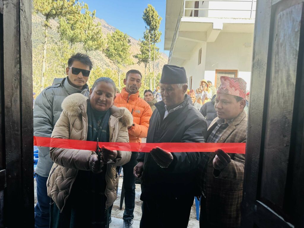 स्थानीय सरकारको सहयोगमा निर्माण गरियो आँखा अस्पताल भवन
