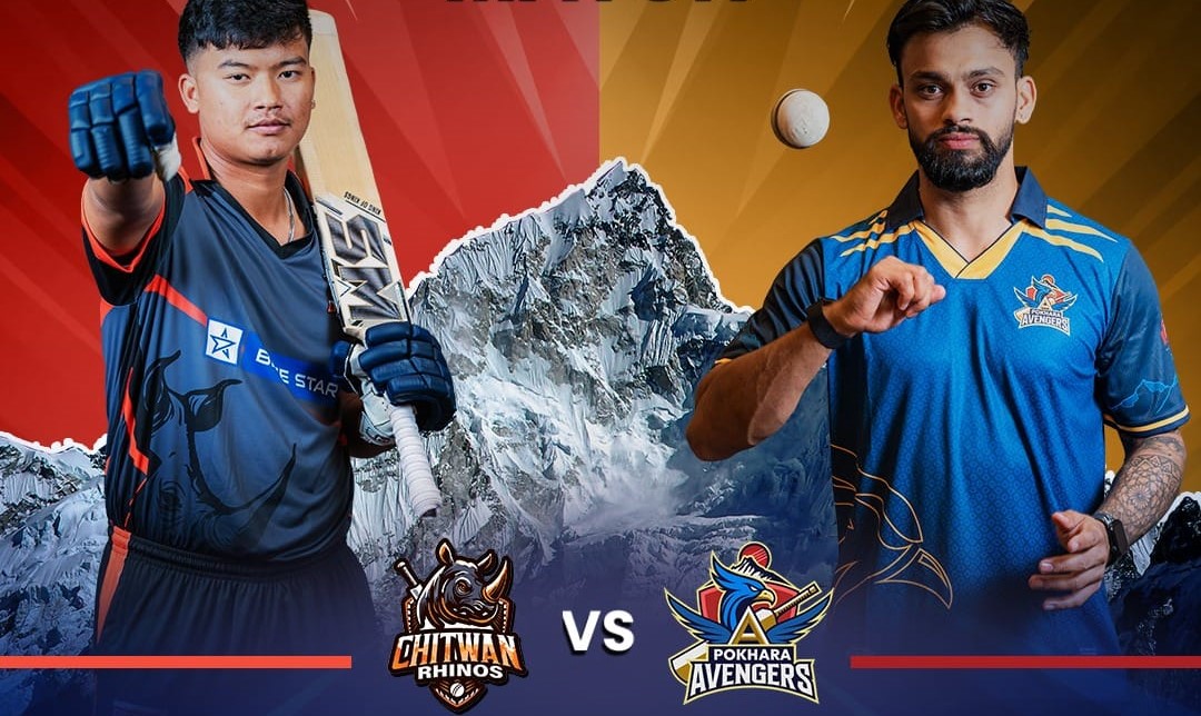 चितवन राइनोजद्वारा पोखरा एभेन्जर्ससामु एक सय ६२ रनको लक्ष्य प्रस्तुत