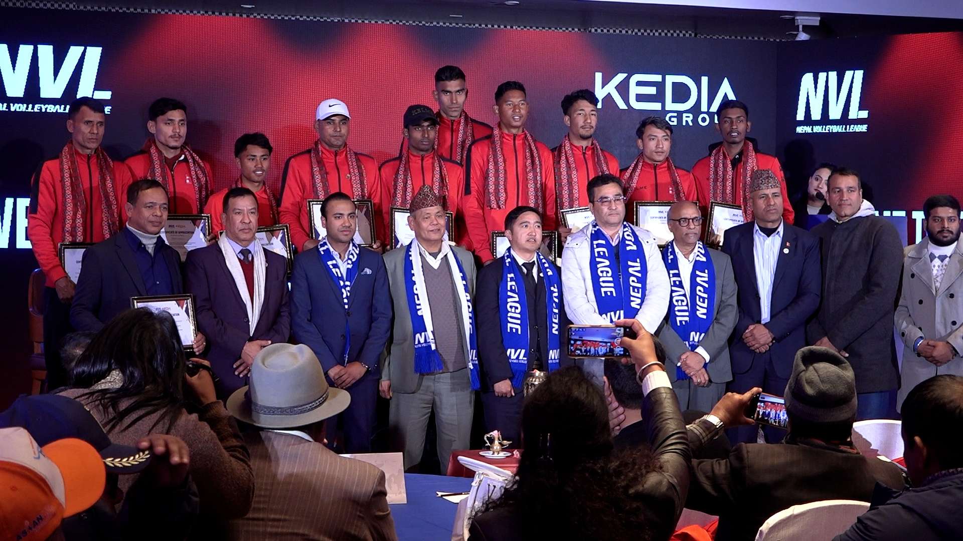 भलिबल फ्रेन्चाइज लिगको लोगो र नारा सार्वजनिक