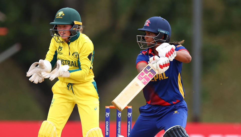 महिला यु-१९ विश्वकप : नेपाल अष्ट्रेलियासँग पराजित भएसँगै विश्वकपबाट बाहिरियो