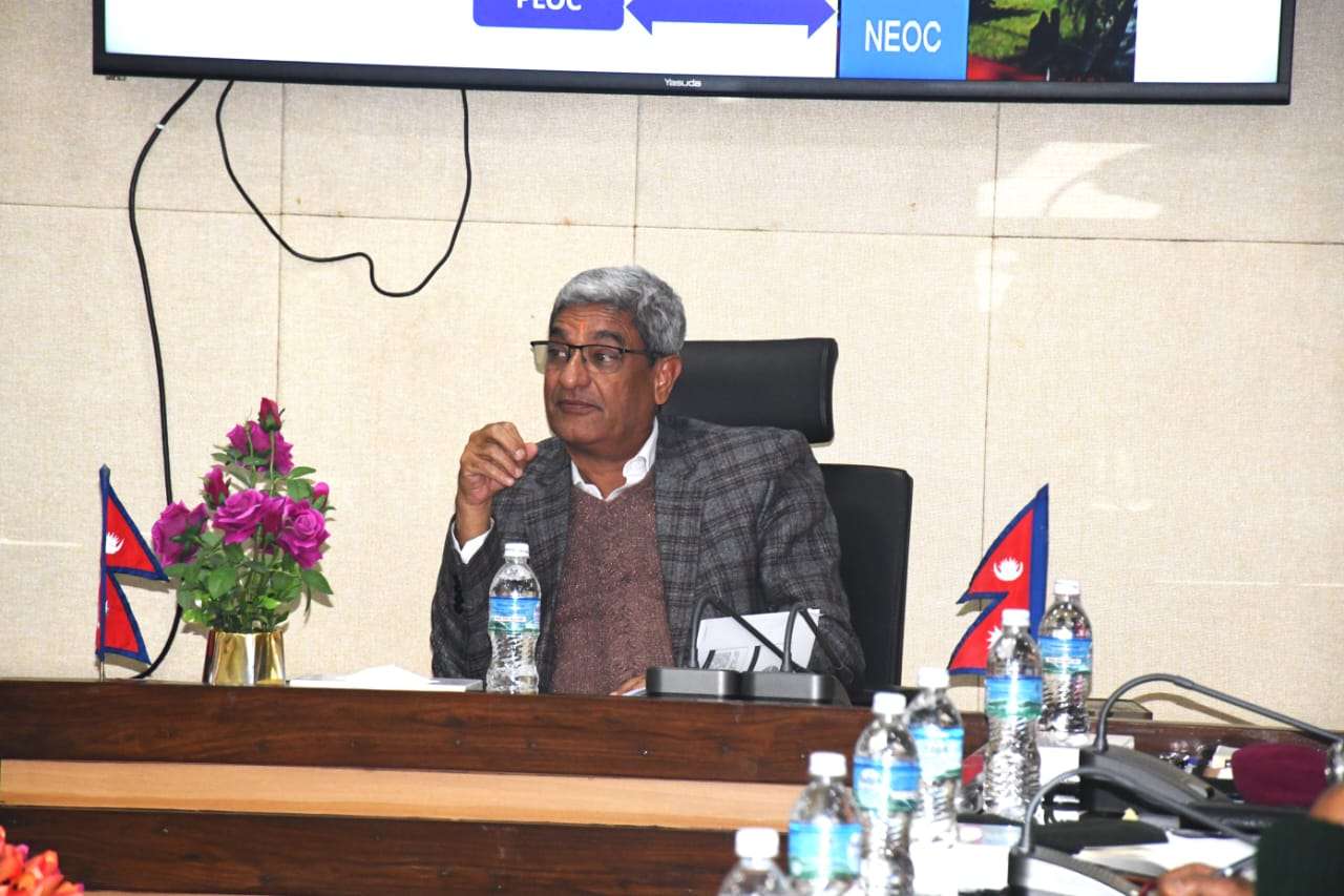 विपद् पूर्व र पश्चातको सूचना प्रणालीलाई प्रभावकारी बनाउन गृहमन्त्रीको निर्देशन