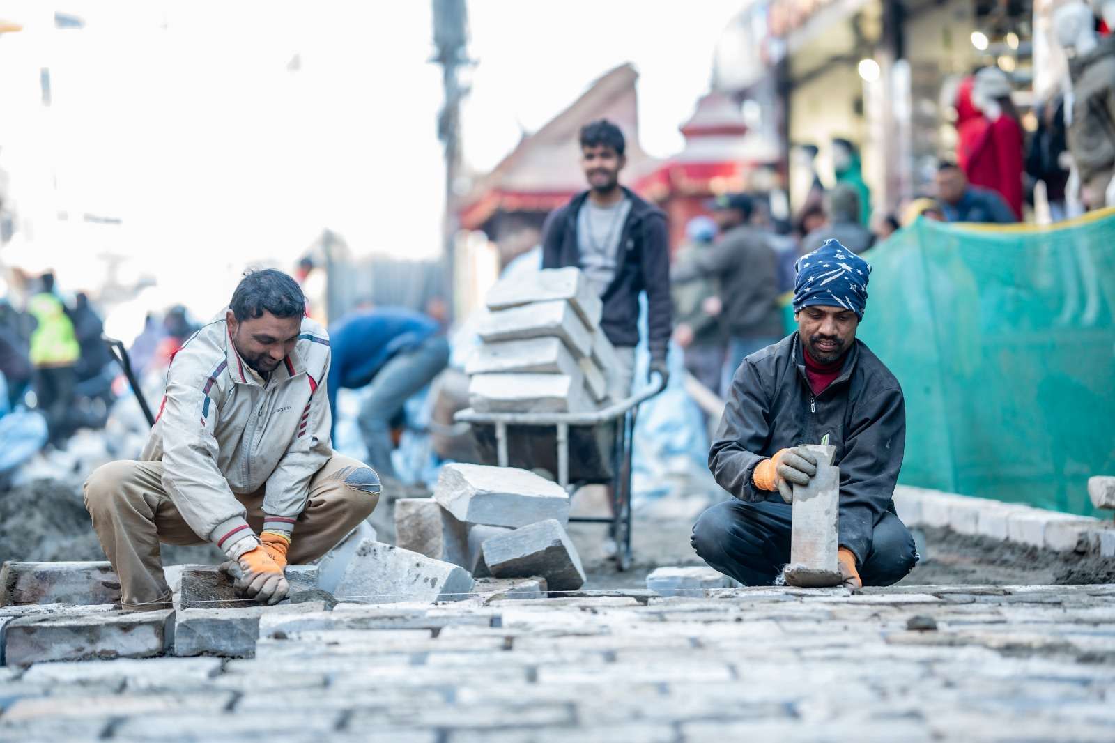 ३२ हजार ८५१ वर्गमिटर क्षेत्रमा ढुङ्गा छाप्ने लक्ष्यसहित योजना : ५ वटा निर्माण सम्पन्न