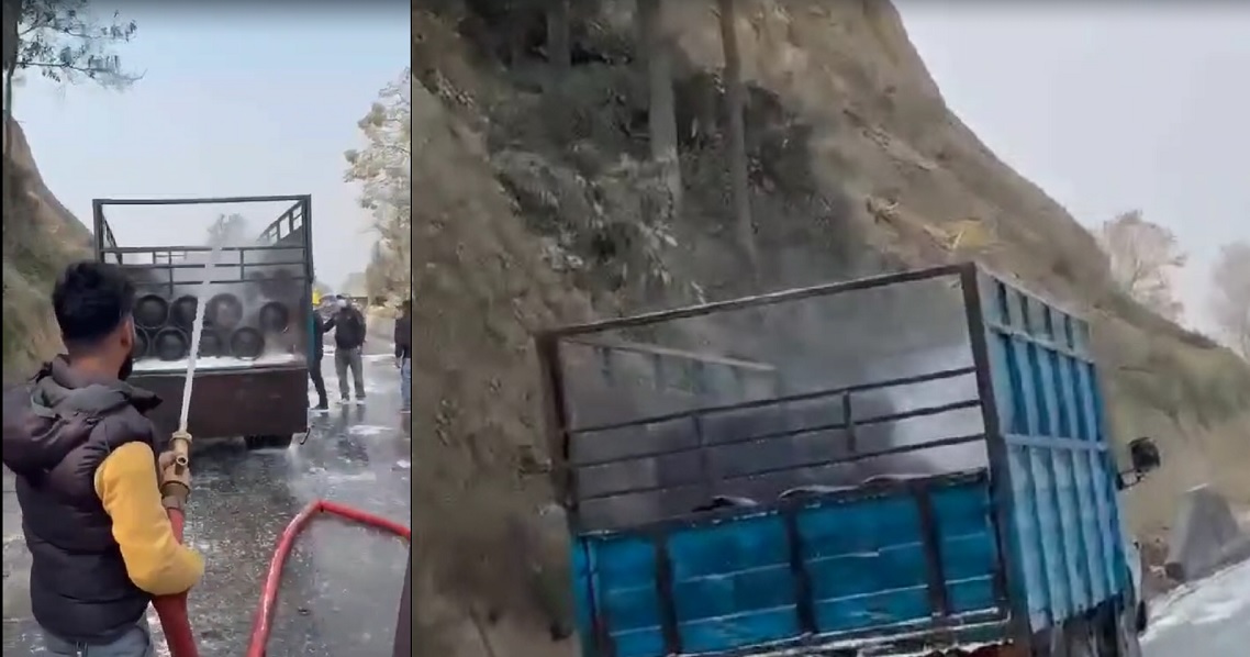 धुनिबेसीमा एमोनिया ग्याँस लिक, आगलागीको जोखिम (भिडियोसहित)