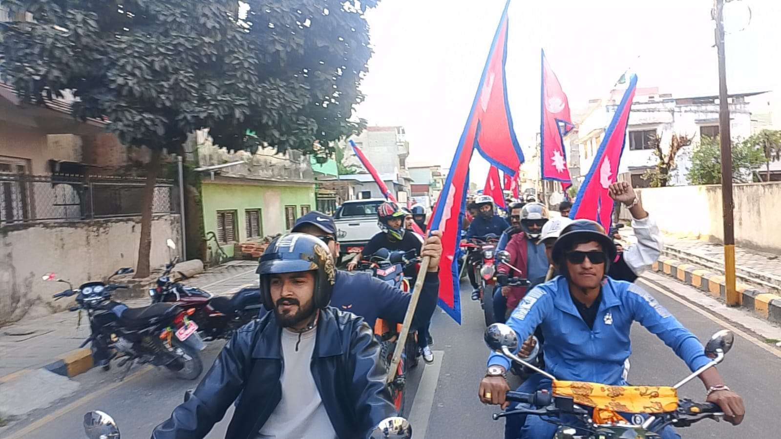 राप्रपाले हेटौँडामा निकाल्यो मोटरसाइकल र्याली
