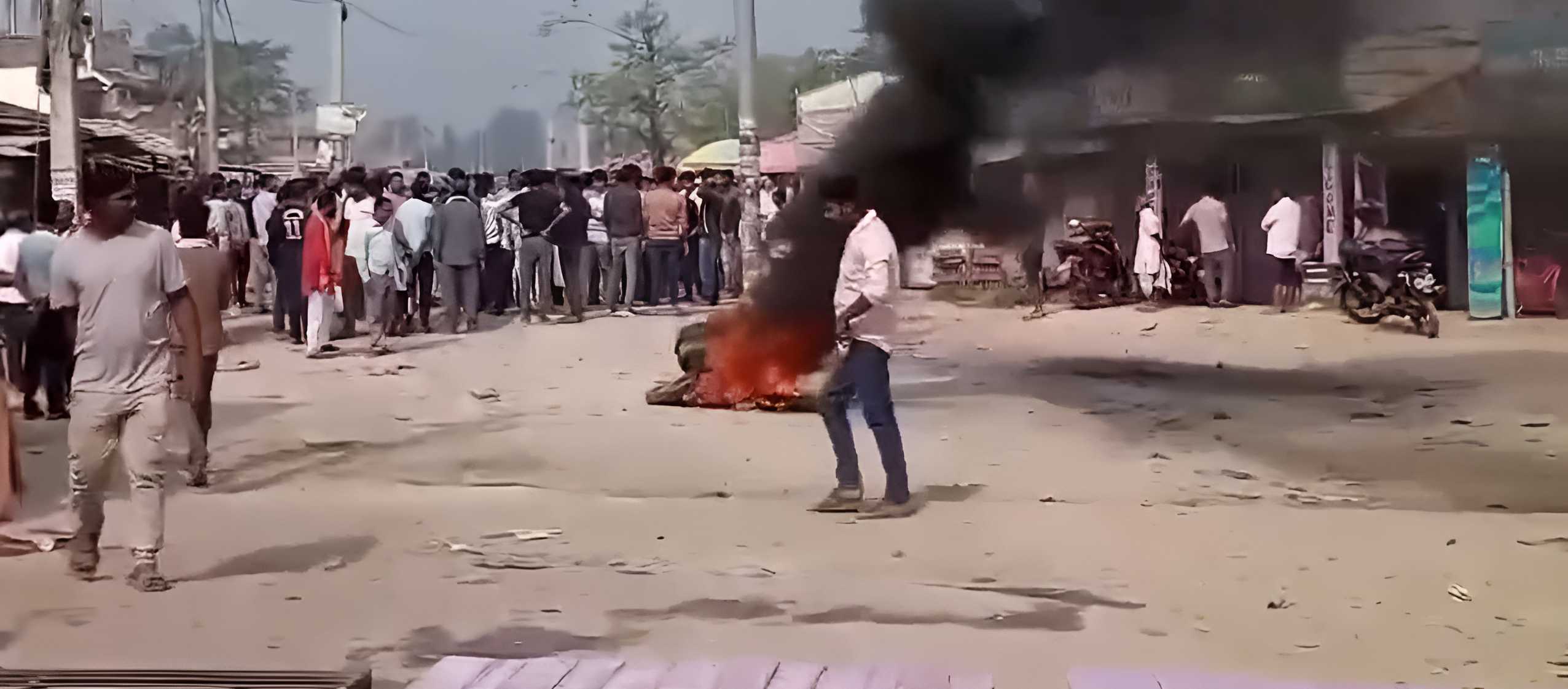 महोत्तरीको पडौल बजार बन्द, व्यापारी आन्दोलित