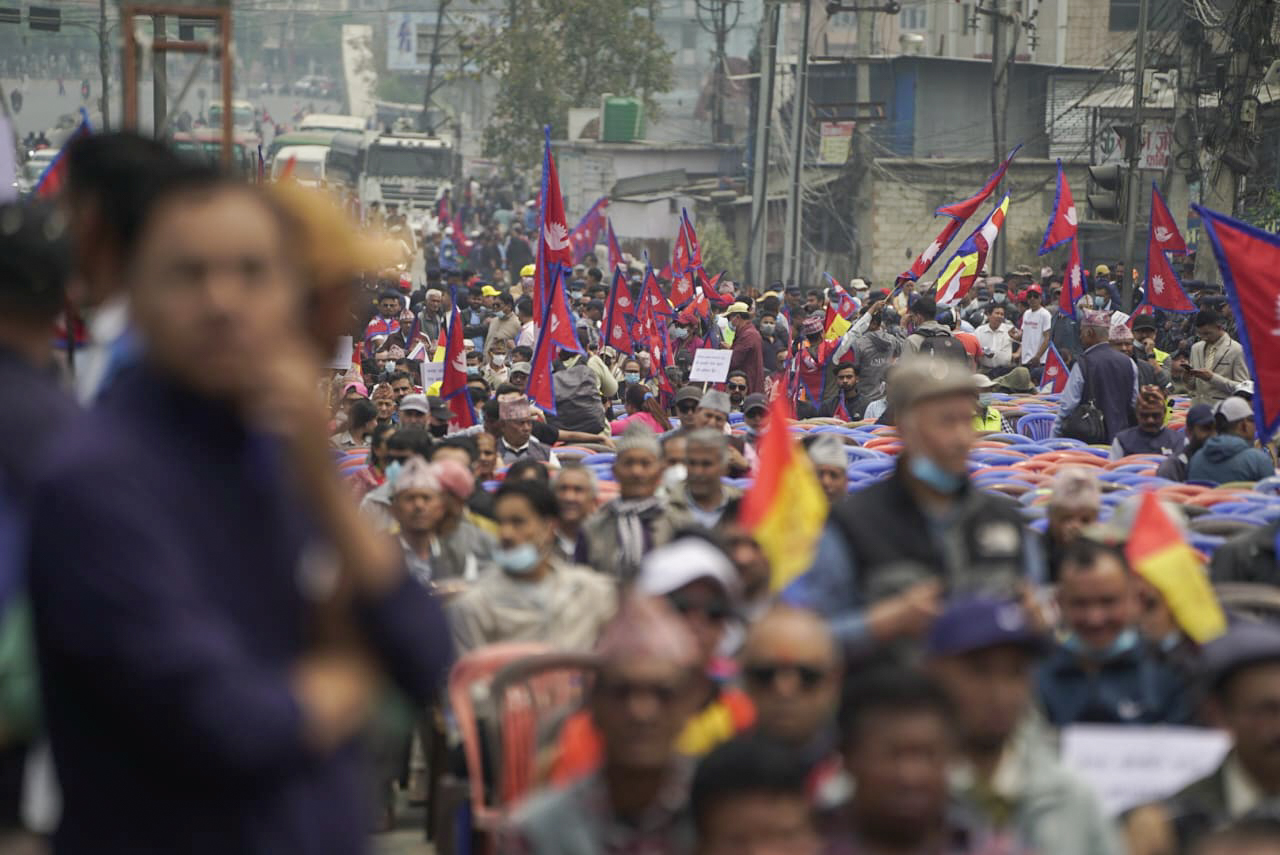 तस्बिरमा हेर्नुहोस् राप्रपाको प्रदर्शन