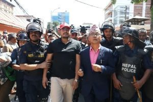 राप्रपा प्रदर्शन : लिङ्देनसहित ७ जना नियन्त्रणमा