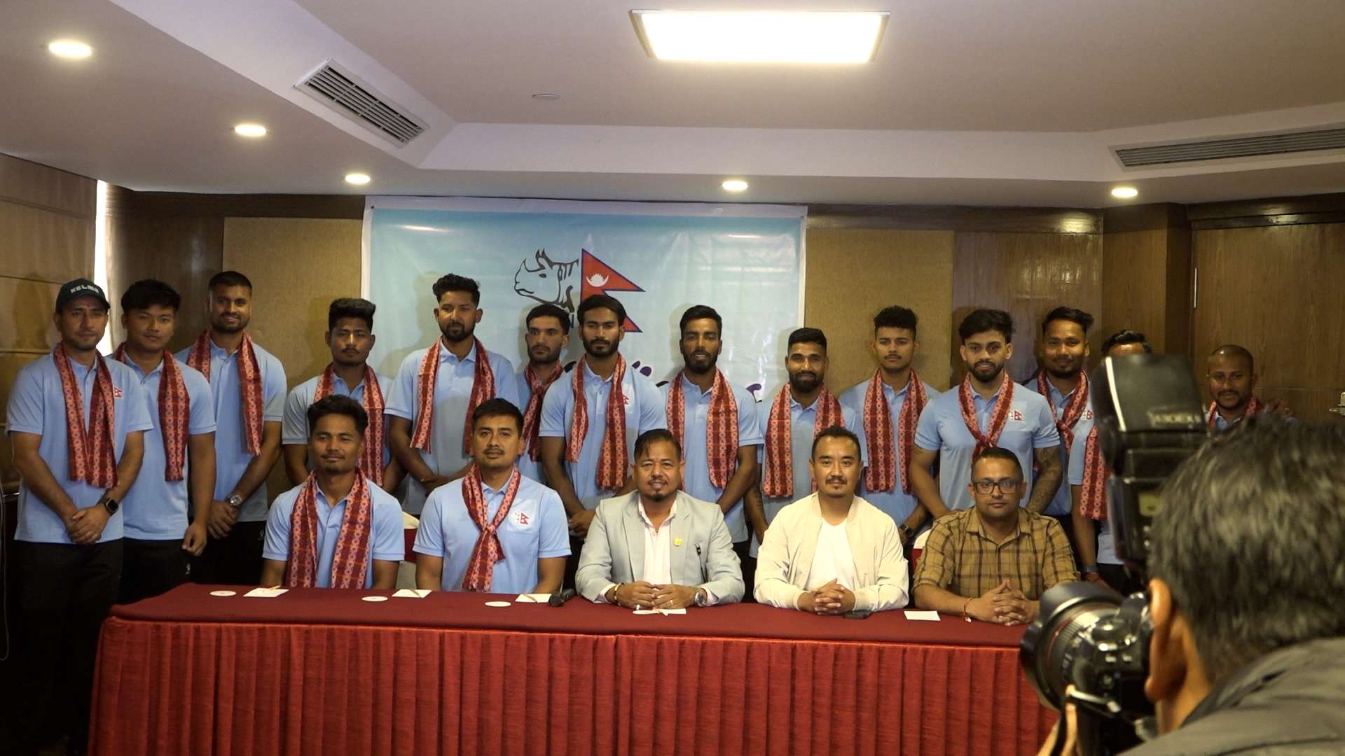 चार देशीय टी-२० खेल्न हङकङ जाने नेपाली क्रिकेट टोलीको बिदाई