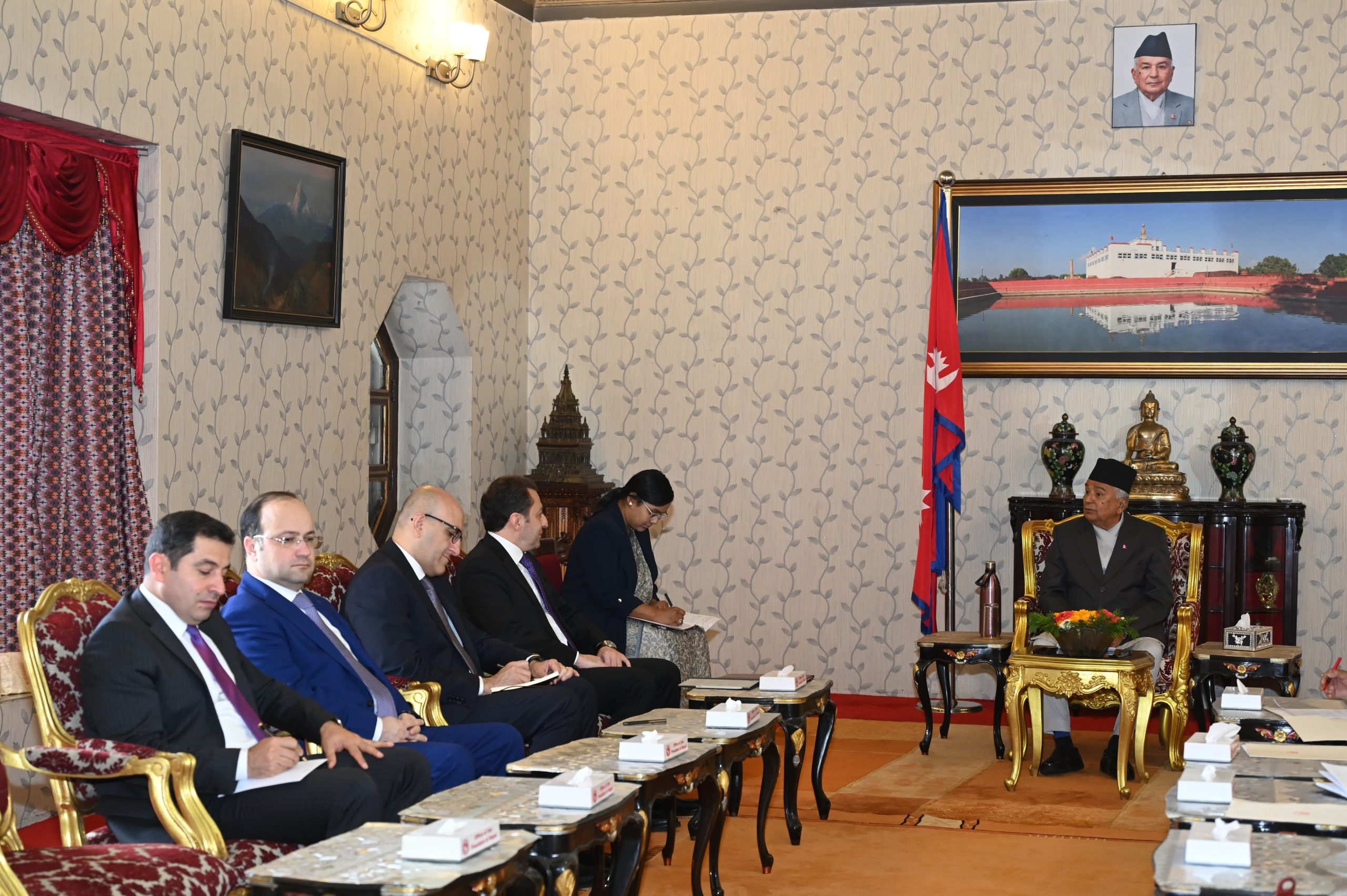 राष्ट्रपति पौडेल र उप विदेशमन्त्री मामेडोभबीच भेट