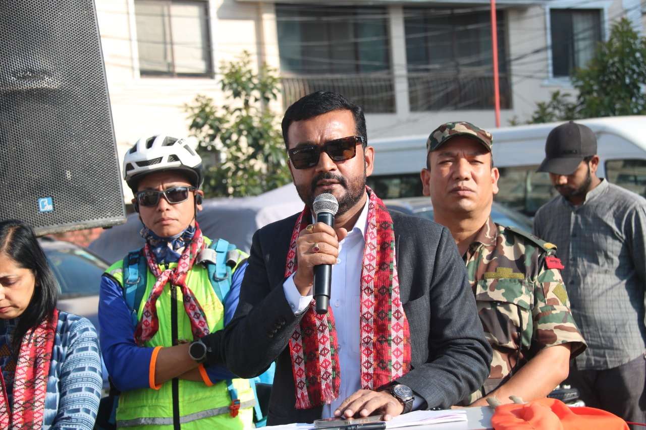 वर्तमान अवस्थामा साइकल यात्राको महत्व झनै बढ्दै गएको छ : मन्त्री यादव