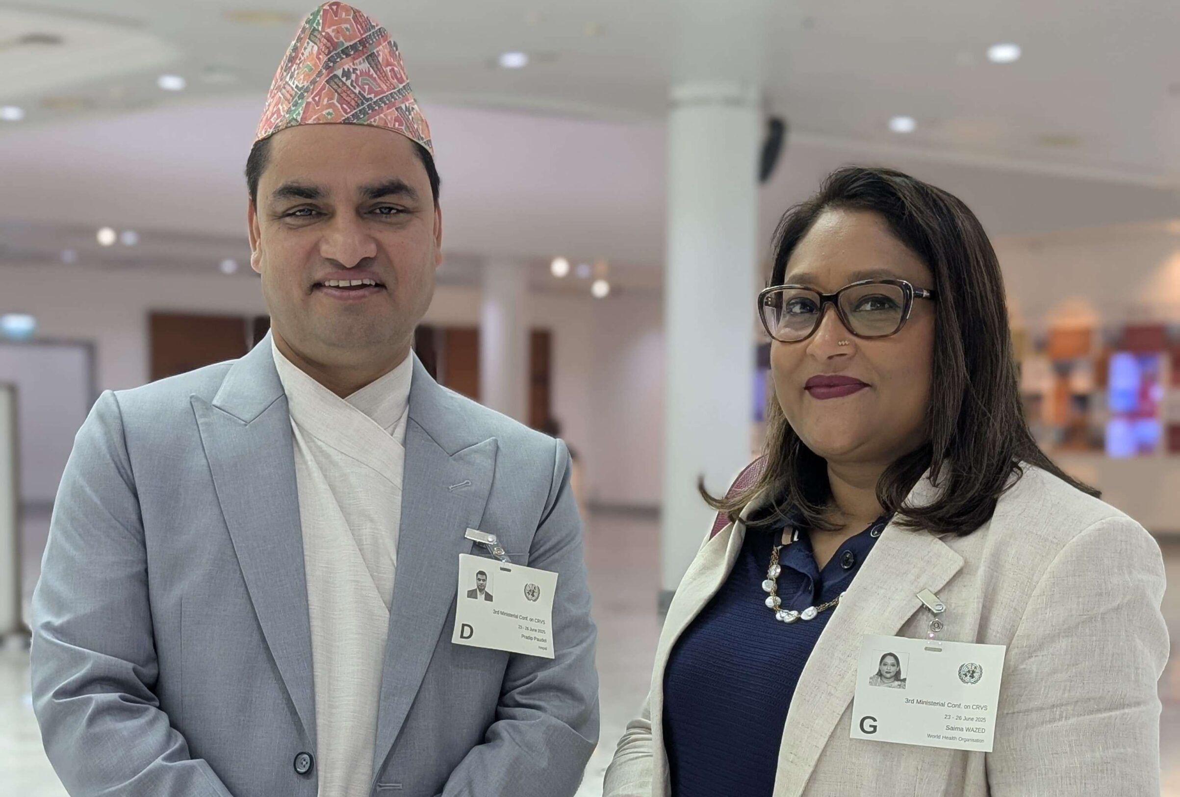 स्वास्थ्य मन्त्री पौडेल र विश्व स्वास्थ्य संगठन क्षेत्रीय निर्देशक वाजेदबीच वार्ता