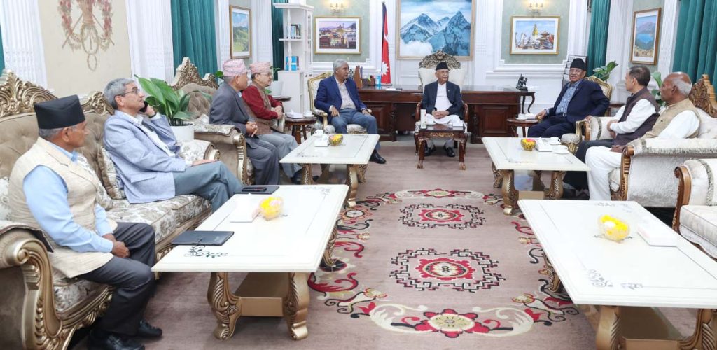 शीर्ष तीन दलका नेताको बैठकमा जुटेन सहमित