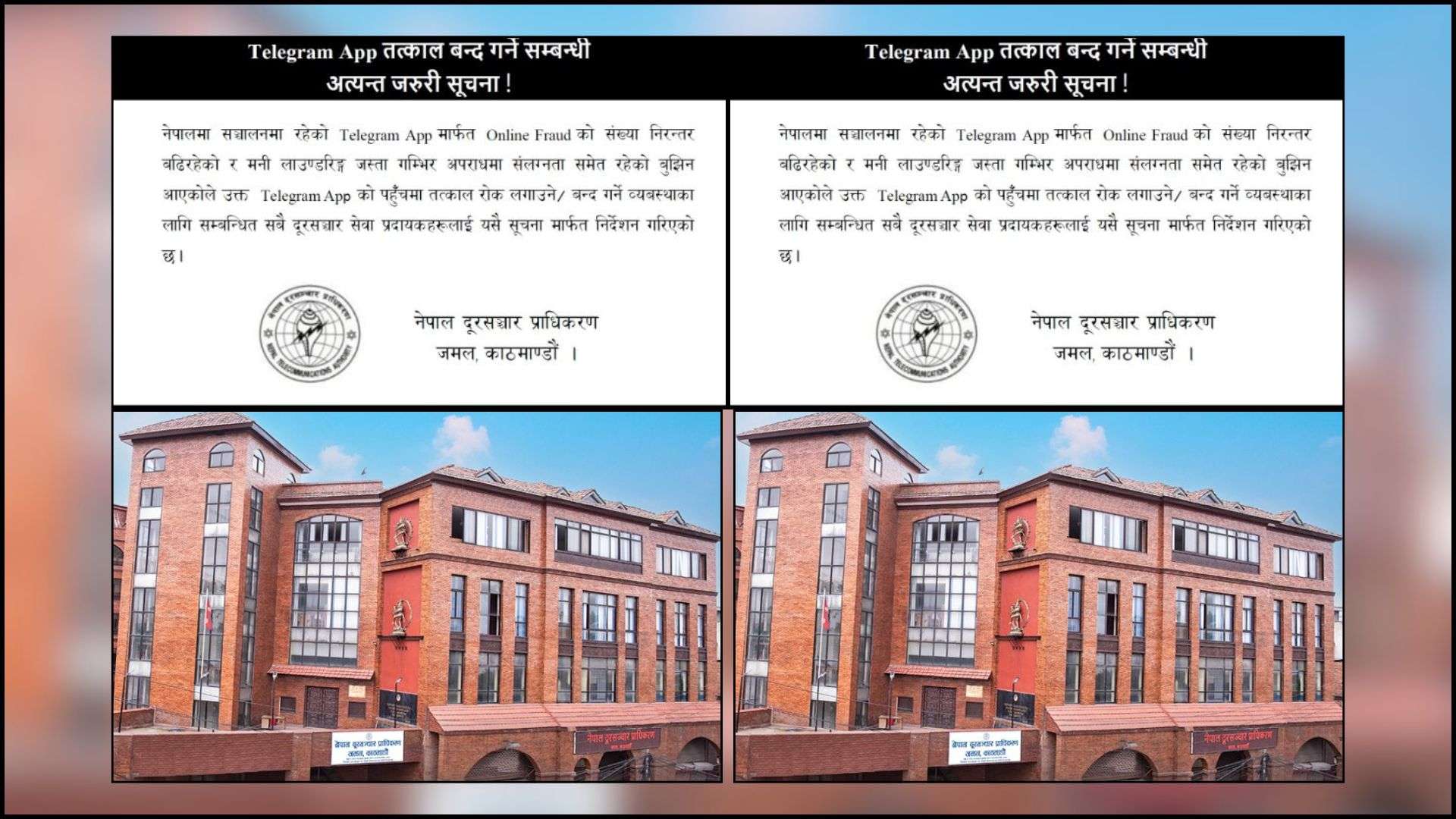 दूरसञ्चार प्राधिकरणद्वारा नेपालमा टेलिग्राम एप बन्द