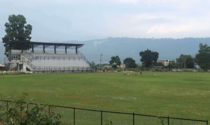 गौरीटारमा निर्माणाधीन क्रिकेट रंगशालाले लियो गति