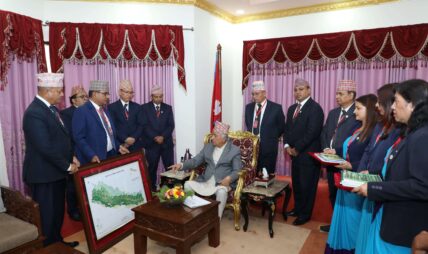 राष्ट्रपतिबाट भू-ढकान नक्सा सार्वजनिकीकरण