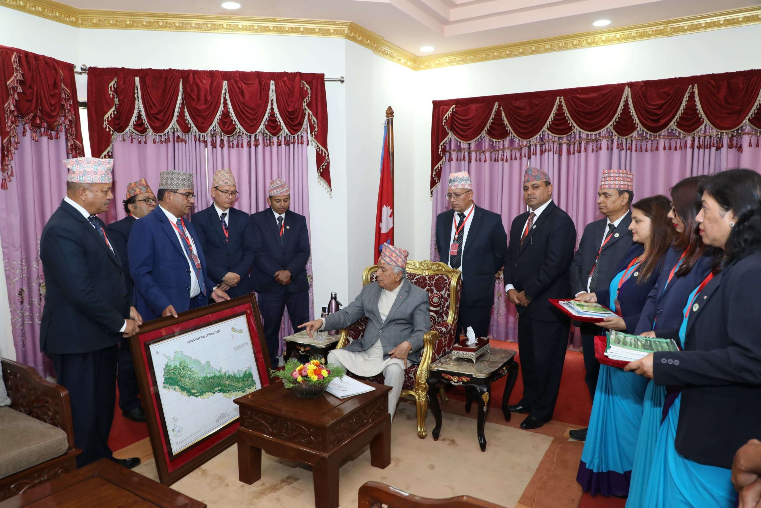 राष्ट्रपतिबाट भू-ढकान नक्सा सार्वजनिकीकरण