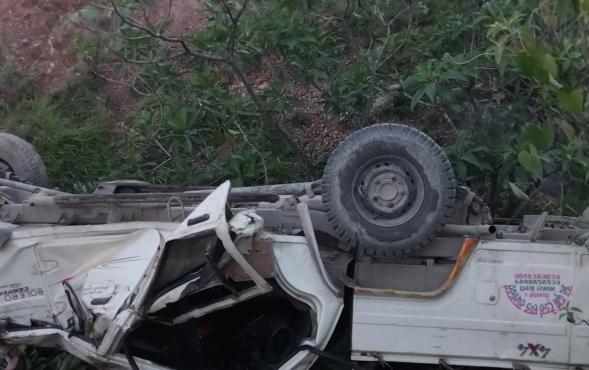 बैतडीमा जीप दुर्घटना हुँदा दुई जनाको मृत्यु, ६ जना घाइते