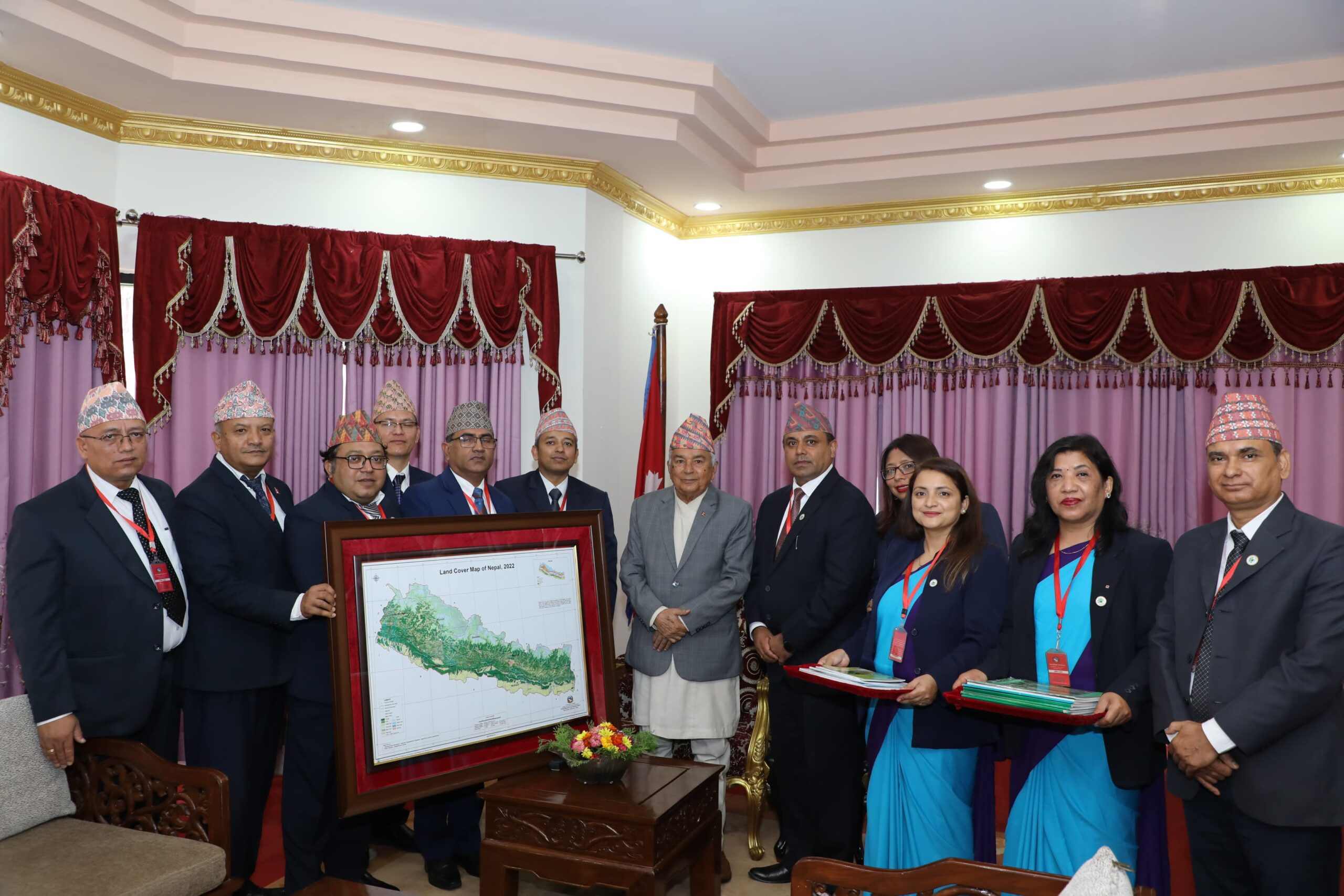 राष्ट्रपतिबाट भू–ढकान नक्सा सार्वजनिकीकरण