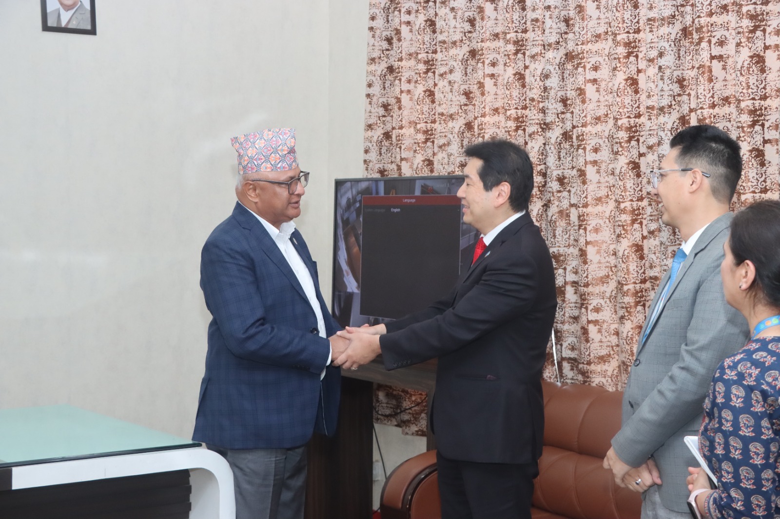 कोशीका मुख्यमन्त्री र संयुक्त राष्ट्र संघीय खाद्य तथा कृषि संगठनका प्रतिनिधिबीच भेटवार्ता