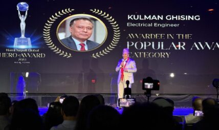 कुलमान घिसिङलाई ग्लोवल हिरो अवार्ड