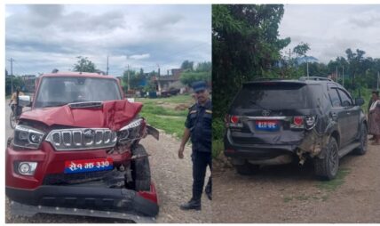 प्रधानमन्त्रीको कार्यक्रममा सहभागी हुन हुइँकिएका दुई मन्त्री यसरी परे दुर्घटनामा