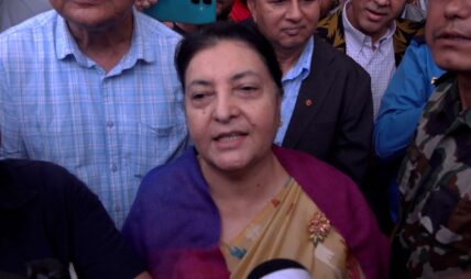 राष्ट्रिय राजनीतिमै कुराकानी भयो, अन्य कुरा आधिकारिक च्यानलबाट आउँछ : भण्डारी