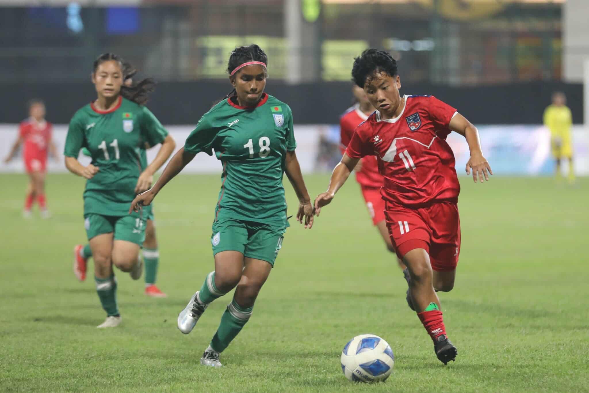 साफ यु–२० महिला च्याम्पियनसिपमा नेपाल फेरी पनि उपविजेता