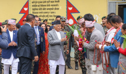 राष्ट्रपति पौडेल सङ्खुवासभामा