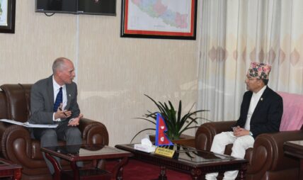 वनमन्त्री शाही र एमसिसीका सहायक उपाध्यक्ष विङ्गेलबीच भेटवार्ता