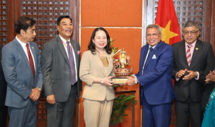 नेपाल चेम्बर अफ कमर्सद्वारा उपराष्ट्रपति सुआनसँग छलफल