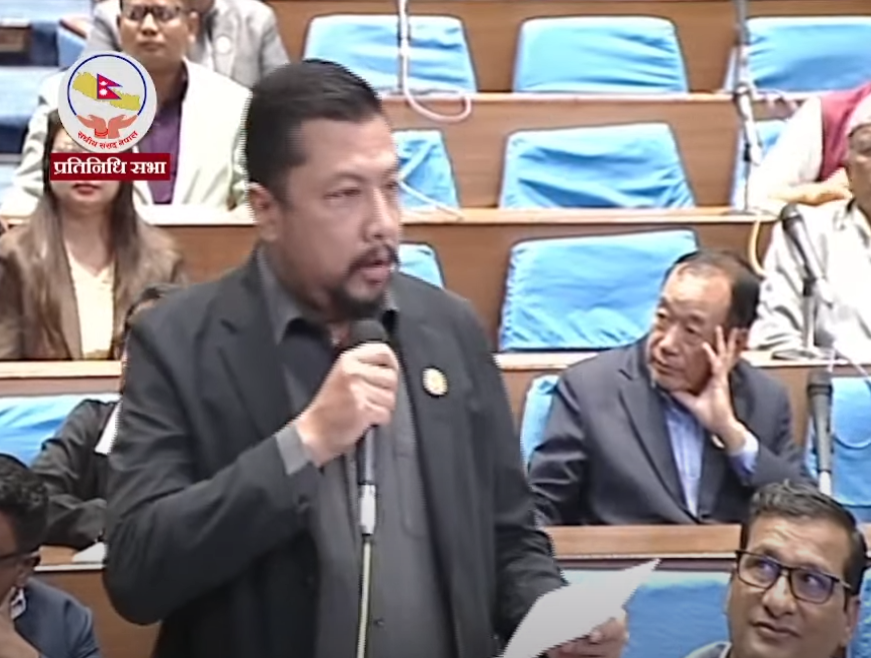 अहिलेको सरकार दलाल संरचनालाई ढाकछोप गर्न तल्लिन छ : सांसद श्रेष्ठ