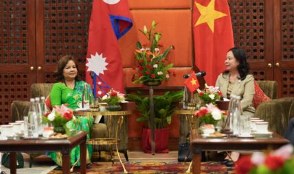 परारष्ट्रमन्त्री डा राणाद्वारा भियतनामका उपराष्ट्रपतिसँग शिष्टाचार भेटवार्ता