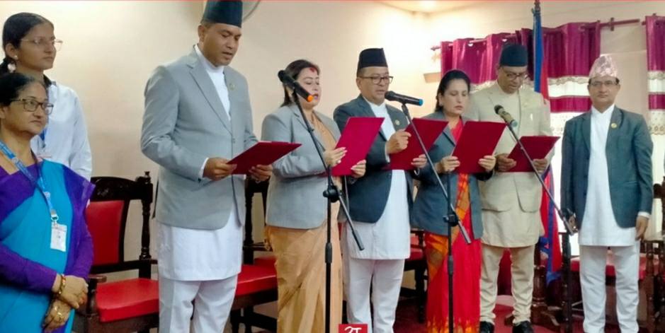 बागमती प्रदेशमा मन्त्रीपरिषद् विस्तार, पाँच जना मन्त्रीले लिए सपथ