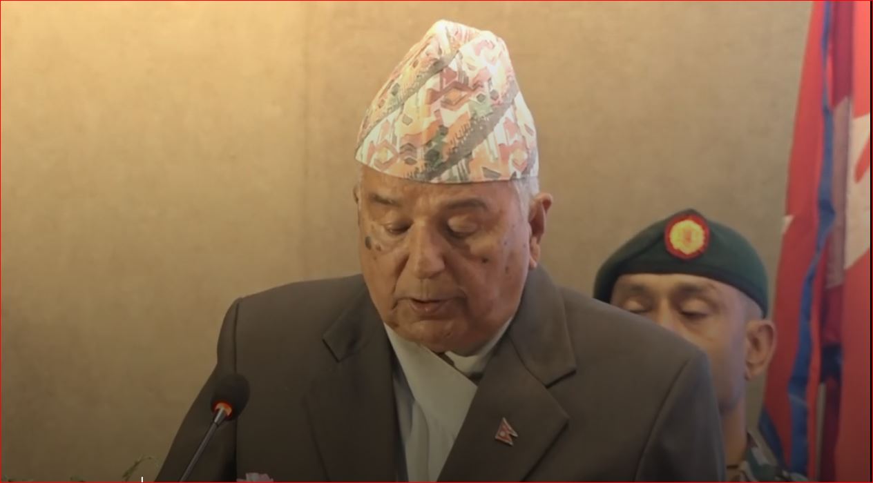 समृद्ध नेपाल निर्माणको अभिभारा युवाको काँधमा आएको छ : राष्ट्रपति पौडेल