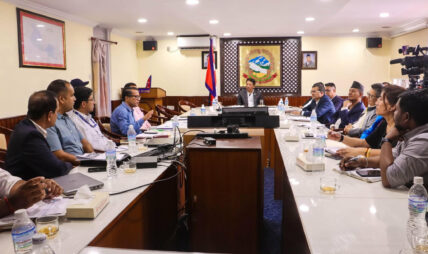 संसद् भवन निर्माणको काम कार्यतालिकाअनुसार सम्पन्न गर्न उपप्रधानमन्त्री सिंहको निर्देशन