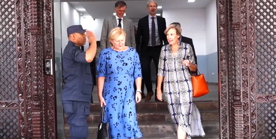 गृहमन्त्रीसँग पाँच देशका राजदूतको भेटवार्ता