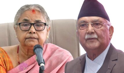 बालुवाटार पुगेर एमाले अध्यक्ष ओलीले गरे प्रधानमन्त्री कार्कीसँग २ घण्टा छलफल