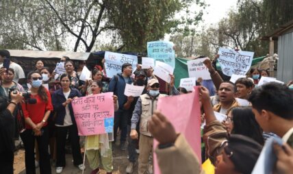 सुकुमवासी पुग्ने भएपछि रास्वपा कार्यालयमा सुरक्षा कडा