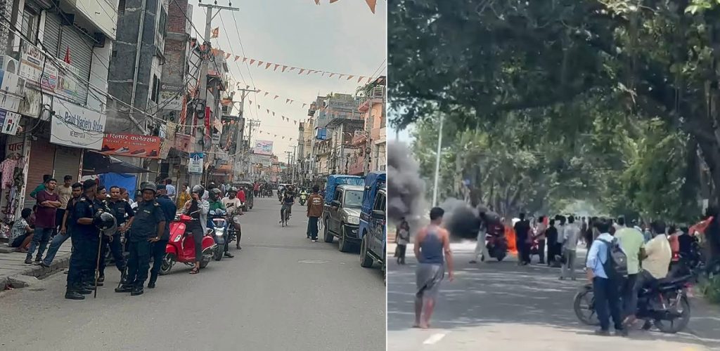 सुनसरी-मोरङमा आज पनि प्रदर्शन, पूर्वपश्चिम राजमार्ग अवरुद्ध